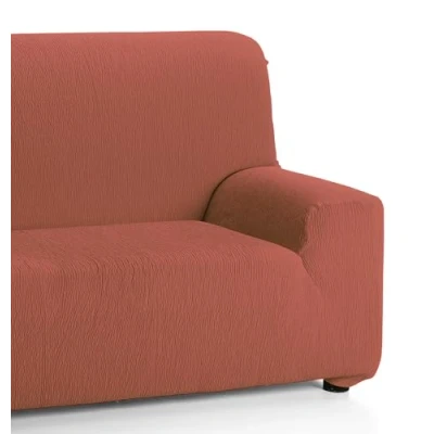 Imagen de Martina Home Emilia, Funda Elástica para Sofá de 4 Plazas, Teja, 220 a 260 cm ancho