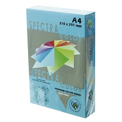 Imagen de Spectra IT220, Papel Color, Paquete 500 Hojas, A4, Azul Turquesa