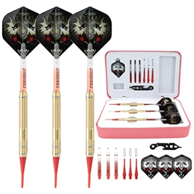 Imagen de CUESOUL 16 Grams Deluxe Soft Tip Darts Set with Luxury Case（JL STL B1108+D601）