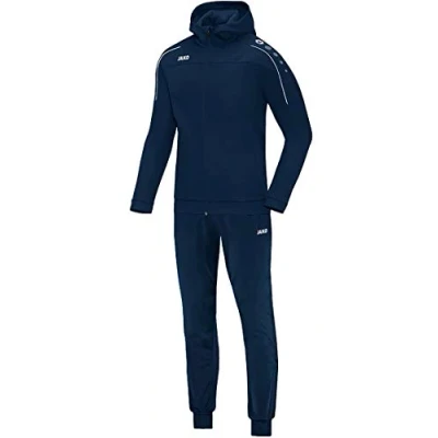 Imagen de JAKO Chándal para hombre de poliéster Classico con capucha, azul marino, S, M9450