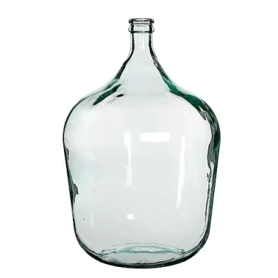 Imagen de MICA DECORATIONS 83559 GARRAFA Cristal Transparente Diego Ø40CMX.56CM, Neutro, H. 56 cm D. 40