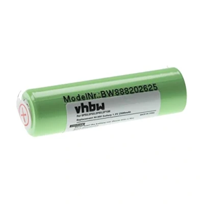 Imagen de vhbw Batería Recargable Compatible con Braun EP100, EP50, EP60, EP80, Exact Power afeitadora, cortadora de Pelo (2500 mAh, 1,2 V, NiMH)
