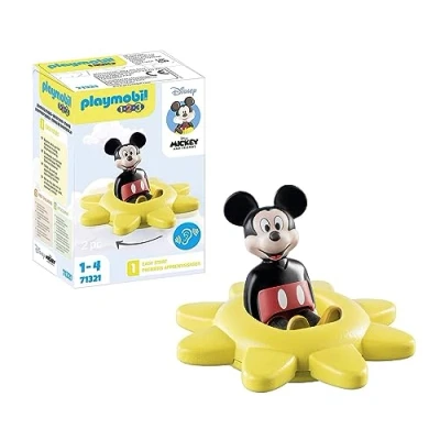 Imagen de PLAYMOBIL 1,2,3 y Disney Mickey Sol Giratorio, Juguetes para Regalar Divertidos Juegos de rol imaginativos, Juguete niños a Partir 12 Meses