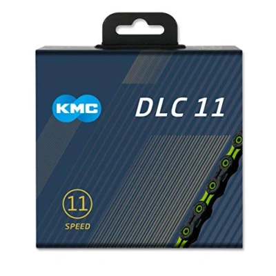 Imagen de KMC DLC 11 Chain Black/Blue Cadena, Unisex, Negro y Azul, 1/2&quot; x 11/128&quot;