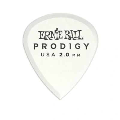 Imagen de Ernie Ball Prodigy Púas para guitarra, tamaño mini, 2 mm, 6 unidades, color blanco