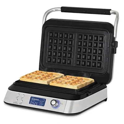 Imagen de HKoenig GFX800 Gofrera Electrica Programable, Coccion Homogenea, 2 Gofres, LCD Display, 5 Programas, 7 Niveles de Dorado, 1600W