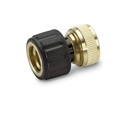 Imagen de Kärcher 2. Conector de manguera latón 645—018 1,9 cm (0,75 pulgadas) con Aqua Stop