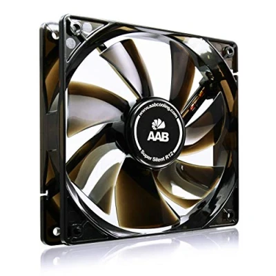 Imagen de AABCOOLING Super Silent R12 Un Silencioso y Muy Efectivo Ventilador 120mm con Adaptador de Bajo Ruido, 12V Coche, 12V, 64,5 40 m3/h, 1200 750 RPM 8,8 dB (A)