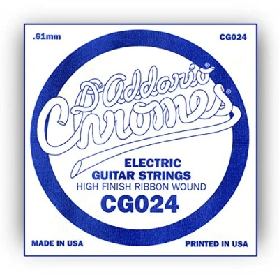 Imagen de D&#039;Addario CG024, cuerda individual de entorchado plano para guitarra eléctrica, .024