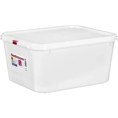 Imagen de COM FORT HOUSE Tartera rectangular para comida reutilizable con tapa, apto microondas, lavavajillas y congelador. Medidas: 324x265x150 10L, Pakc de 3 unidades