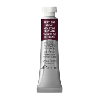 Imagen de Winsor &amp; Newton Acuarela Profesional Pintura De Acuarela, Alta Luminosidad, Resistente a la Luz, Calidad Archivo, Tubo 5ML, Color Violeta Perileno