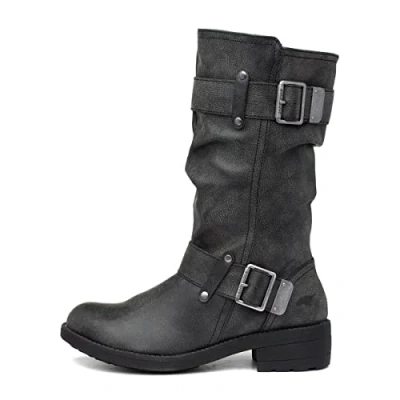 Imagen de Rocket Dog Trumble, Botas de Motorista Mujer, Negro Schwarz (Black AG7), 40 EU