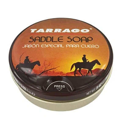 Imagen de Tarrago Jabón Especial Para Cuero Saddlery 100 ml Limpia Liso, Especialmente Guarnicionería Limpiador de Calzado Piel Cuidado del Color Natural
