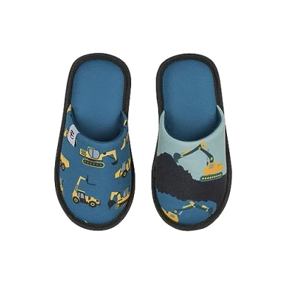 Imagen de Dedoles Pantuflas Unisex Hombre Mujer y Niños Espuma viscoelástica muchos diseños divertidos Unicornio Gatos Aguacates Planetas Salchicha Regalo, Color: Excavadora, 30 31 EU