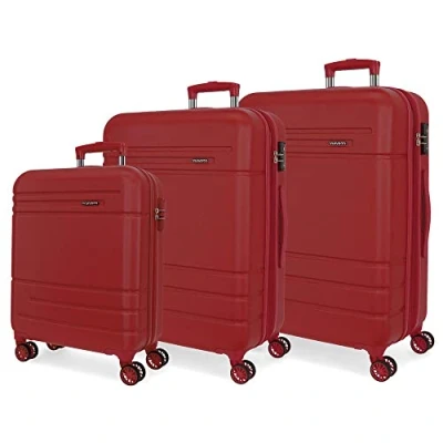 Imagen de Movom Galaxy Juego de maletas Beige 55/68/78 cms Rígida ABS Cierre combinación lateral 217L 11,64 kgs 4 Ruedas dobles Equipaje Mano