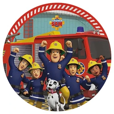 Imagen de amscan 8 platos Bombero Sam