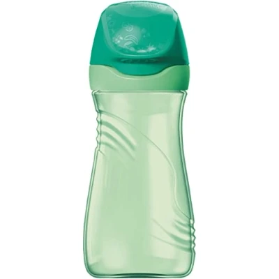 Imagen de Maped Picnik Origins Botella para niños con tapa de protección, sistema antigoteo e impermeable, plástico sin BPA, color verde
