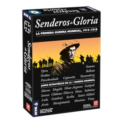 Imagen de Devir, Senderos de Gloria, Juego Mesa, Wargame, Estrategia, 2 Jugadores, Edad +14