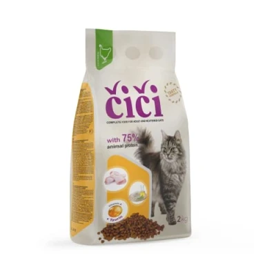 Imagen de Alimento seco Completo para Gatos CiCi Adultos y esterilizados, con Aves 2 kg
