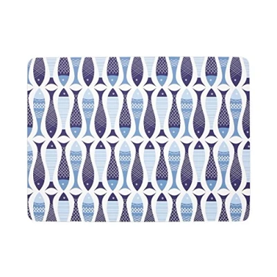 Imagen de Premier Housewares 1203686 Piscis Manteles Individuales (Corcho, 29 x 0,69 22 cm), Color Azul