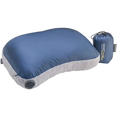 Imagen de Cocoon Air Core Down Travel Pillow Almohada (talla única), color azul y gris