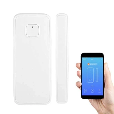 Imagen de Sensor de Puerta y Ventana WiFi Inalámbrica,Sensor Inteligente Compatible con Alexa Google Home