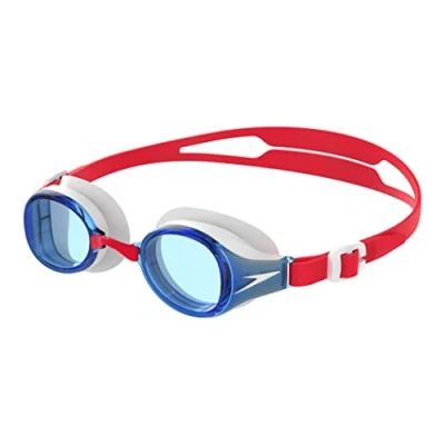 Imagen de Speedo Junior Hydropure Gafas de natación Unisex, Rojo/Blanco/Azul, Talla Única