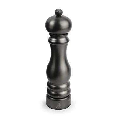 Imagen de PEUGEOT Paris Chef u&#039;Select Molinillo de sal 22 cm y roca incluida, acero inoxidable, 6 ajustes molienda predefinidos, fabricado en Francia, color carbono