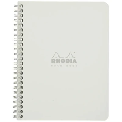 Imagen de Clairefontaine Notebook Classic Cuaderno cuadriculado de espiral 160 páginas 16 x 21 cm 80 G Color blanco