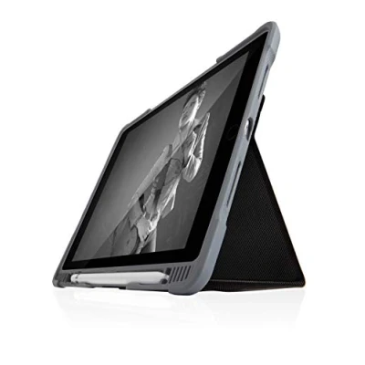Imagen de STM Dux Plus Duo Funda Ultra Protectora para Apple iPad 9ª/8ª/7ª generación, Color Negro (stm 222 237JU 01 EDU)