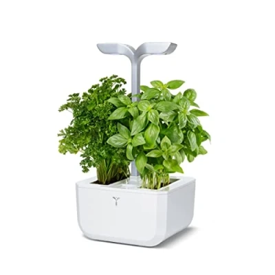 Imagen de Véritable Huerto de Interior Exky® Smart (Arctic White) Fabricado en Francia Jardín Inteligente Compacto y Autónomo con su tecnología Adapt ’Light Suministrado 2 Lingots®