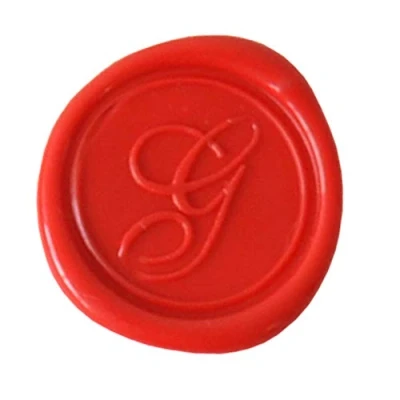 Imagen de Herbin 40307T Une pastille en laiton pour cire à cacheter, alphabet anglais, lettre G