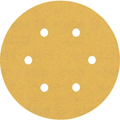Imagen de Bosch Professional 5 x Lijas Expert C470 con 6 agujeros, para Madera dura, Pintura sobre madera, 150 mm, Grano 180, Accesorios Lijadora excéntrica