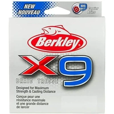 Imagen de Berkley x9 Línea Trenzada Crystal 2000m 0.43mm (59.7kg) Hilo trenzado