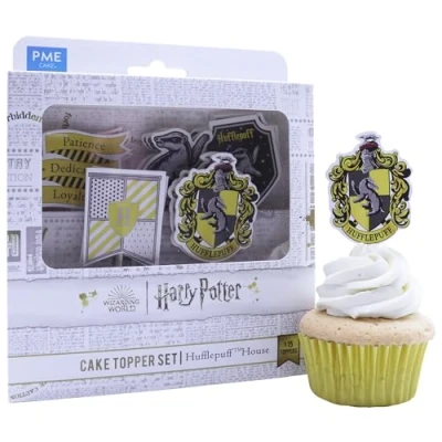 Imagen de PME Harry Potter Toppers para Pasteles, Set de 15, Hufflepuff