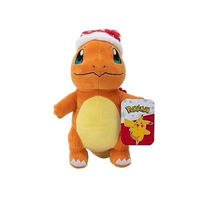 Imagen de Pokémon PKW3103 20 cm de Peluche Invierno Glumanda con Gorro Navidad, Oficial