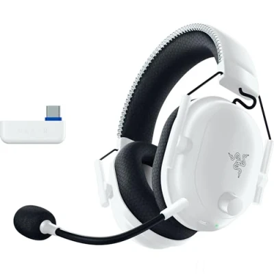 Imagen de Razer Blackshark V2 Pro (Playstation) Auriculares Inalámbricos E Sports para Consola PS5 (Diafragmas Triforce 50mm, HyperSpeed Wireless, Perfil de Audio FPS, Micrófono HyperClear) Blanco