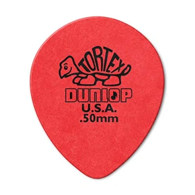 Imagen de JIM DUNLOP Púas Tortex Teardrop, Saco de 72, Rojo, 0,50 mm