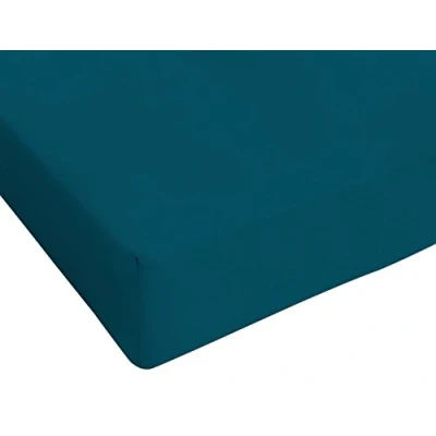 Imagen de Italian Bed Linen Sàbana con angulos de 25cm MAX Color, Verde Petroleo, Doble pequeño