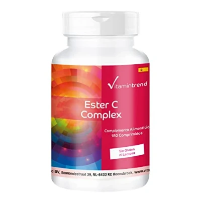 Imagen de Ester C® plus con bioflavonoides y acerola Vitamina C vegana 180 pastillas Tratamiento para 6 meses Vitamintrend®