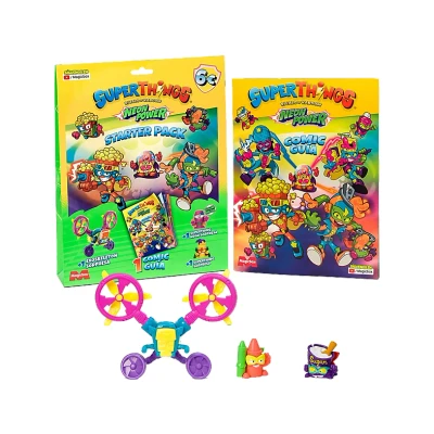 Imagen de Figura Magicbox Superthings Neon Power: Rescue Force Starterpack, Plástico, Multicolor