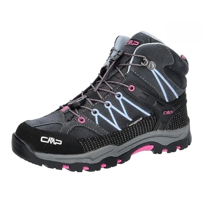 Imagen de CMP KIDS Rigel MID Trekking Shoes WP Unisex Zapatillas de senderismo para niños, Talla: 37, Titanio/skyway Piel/tela