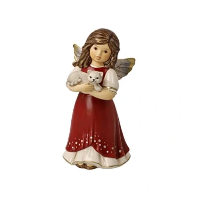 Imagen de Goebel Figura de ángel para abrazar Mensajero del Cielo Navidad Burdeos