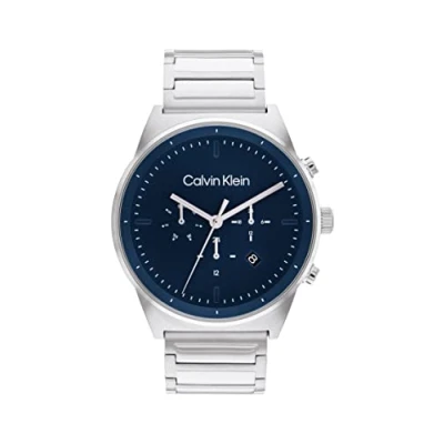 Imagen de Calvin Klein Timeless Cronógrafo, Hombre, Talla: One Size, Silber/blau