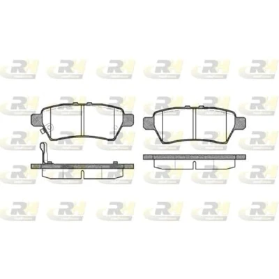 Imagen de ROADHOUSE 21188.01 Juego de pastillas freno Eje trasero con contacto avisador desgaste NISSAN: Pathfinder 3, NP300 Navara Pick up