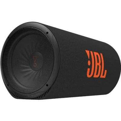 Imagen de JBL BassPro Tube 12 Subwoofer Activo Coche de 30 cm, Bassbox Tubo con Amplificador 450W máx Clase D, Potente Amplificación Graves, Puerto Deslizamiento Graves Bajos, Mando a Distancia