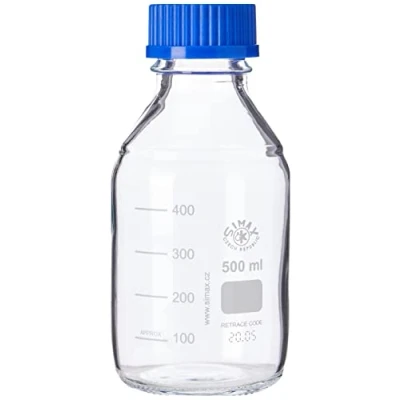 Imagen de Botella de cristal 500 ml borosilicato (equivalente a pirex turano)