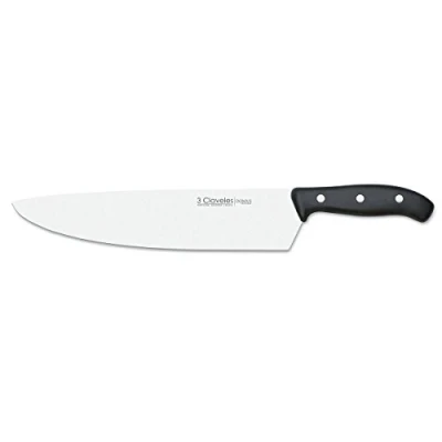 Imagen de 3 Claveles Domvs Cuchillo para Cocinero, Acero Inoxidable, Negro, 25 cm 10&quot;