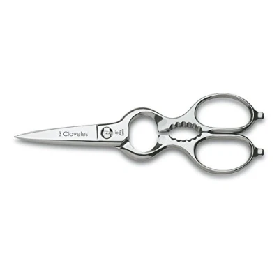 Imagen de 3 Claveles Tijeras de Cocina Profesional, Acero Inoxidable (20cm 8&quot;), Brillo
