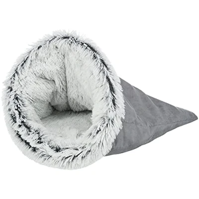 Imagen de Trixie Bolsa de Peluche Harvey, ø 40 x 60 cm, Gris/Blanco